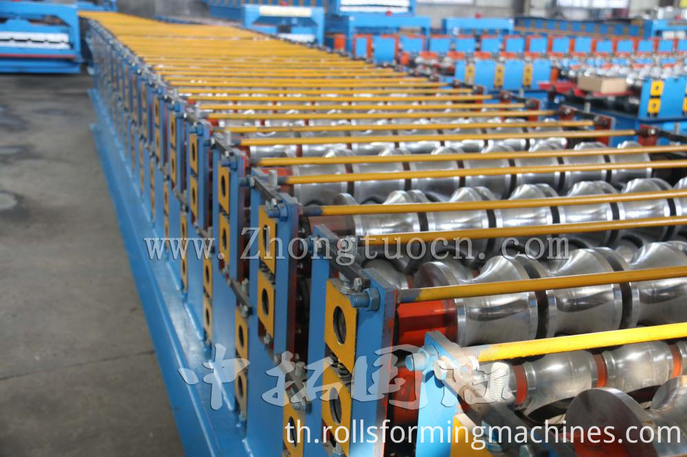 เครื่องขึ้นรูปหลังคาม้วนสองชั้น Double Layer Tile Roof roll forming machine